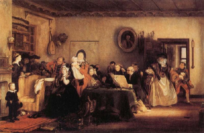 Sir David Wilkie Reading the Will Germany oil painting art